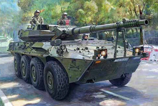 Трубач 00388 1/35 испанская армия VRC-105 центауро RCV пластиковая модель комплект