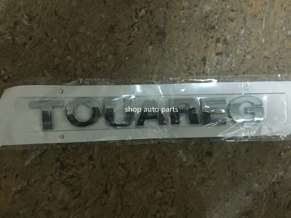 Новый oem Качество 1 комплект 2 шт TOUAREG V6 яркий хром задний значок эмблема для VW 7L6 853