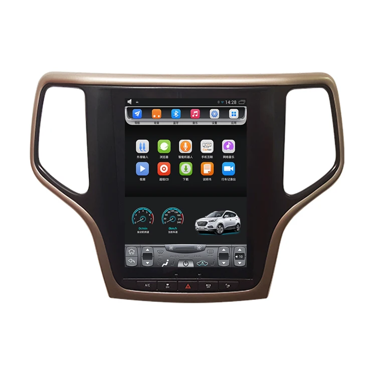 2014 2018 Grand Cherokee 10 4 дюймов вертикальный сенсорный экран Android автомобильный GPS