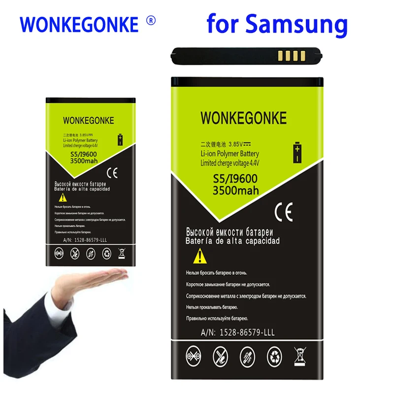 WONKEGONKE 3500 мАч EB BG900BBC BG900BBE батарея для Samsung GALAXY S5 G900S G900F G9008V 9006v 9008W 9006W