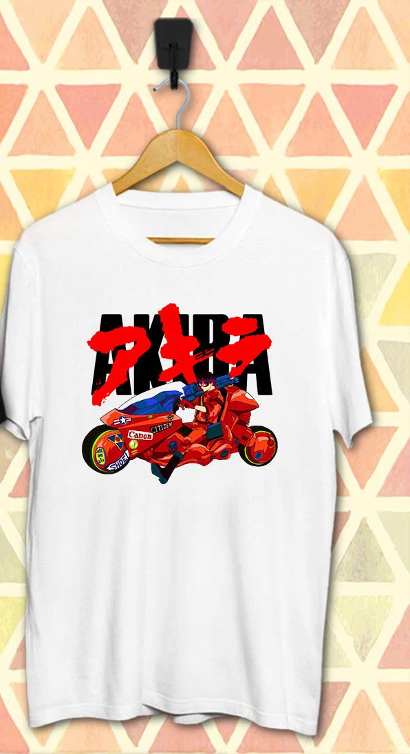 Shotaro Kaneda Akira японская манга фильм черный и белый 1 сторона Футболка (XS 3XL) harajuku Лето