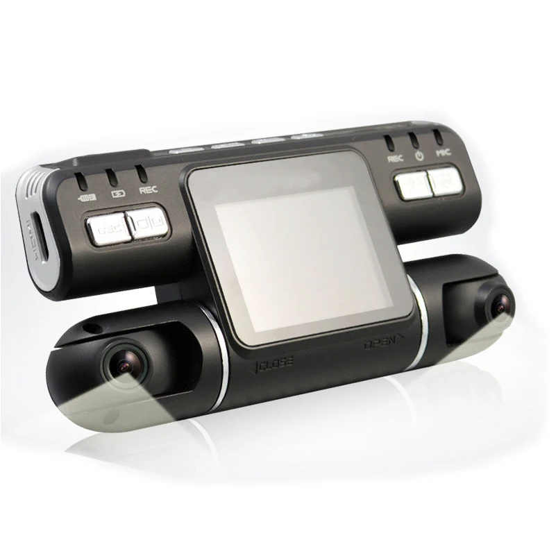 Видеорегистраторы для автомобилей Камера Двойной объектив видео Регистраторы