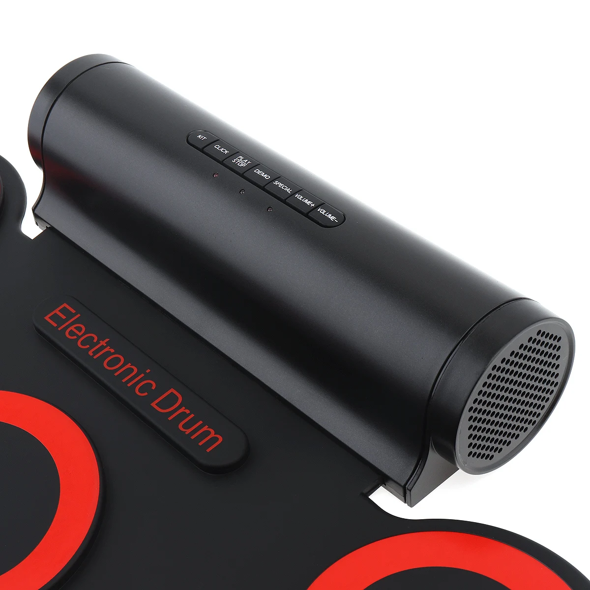 Силиконовый Электронный роликовый барабан средней длины 9 накладок двойной