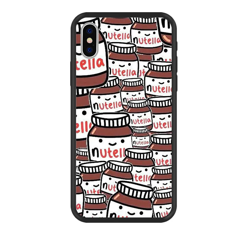 Чехол для Телефона iPhone X, 8, 6 S, 7, 6 Plus, 5S, модный,, мраморный, с лошадью, милым животным, арахис, Nutella, PC, чехол s для iPhone 8 Plus - Цвет: J12391