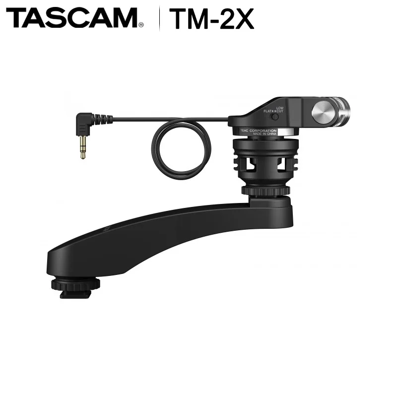 Оригинальный стереомикрофон TASCAM для SLR камер с микрофоном функцией TM 2X|Микрофоны|