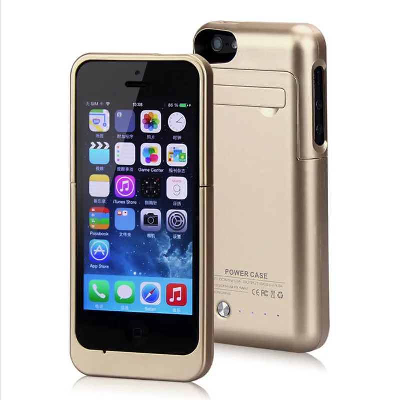 Чехол с внешним зарядным устройством 5s 2200 мАч для iPhone 5 5S | Мобильные телефоны и