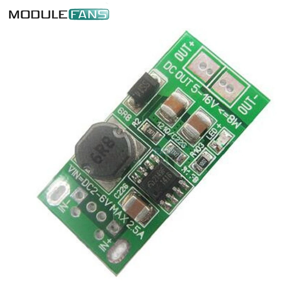 8W USB Вход DC 1V 2V 6V при напряжении от 5 В до 12 в импульсный Повышающий Модуль Питание