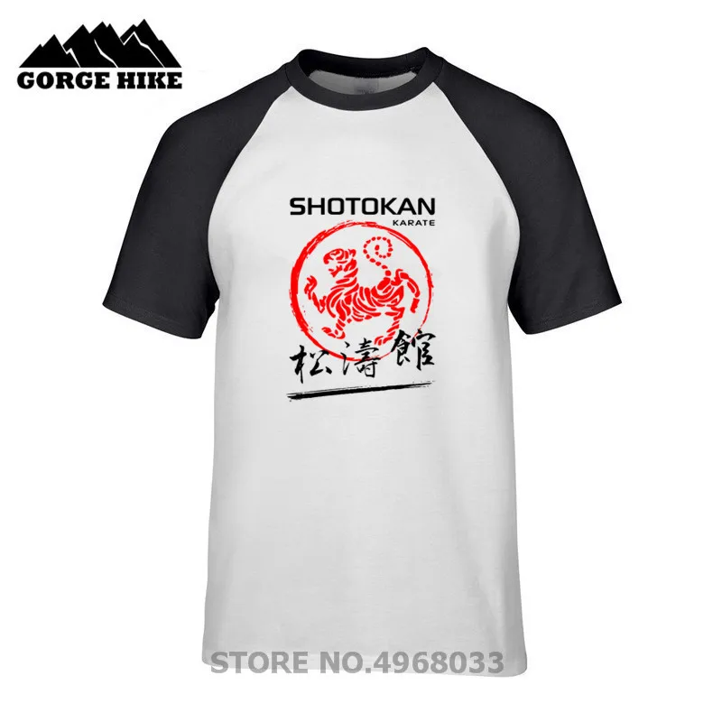 Дешевая уличная одежда Shotokan каратэ Тигр мужская хлопковая летняя стильная