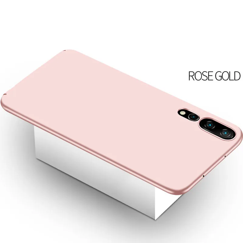 Rose gold Жесткий защитный чехол из поликарбоната с полным покрытием для huawei G9 Youth P8 P9 P10 P20 P8 P9 P10 P20 Lite Plus Pro защита задней крышки телефона - Цвет: Rose gold