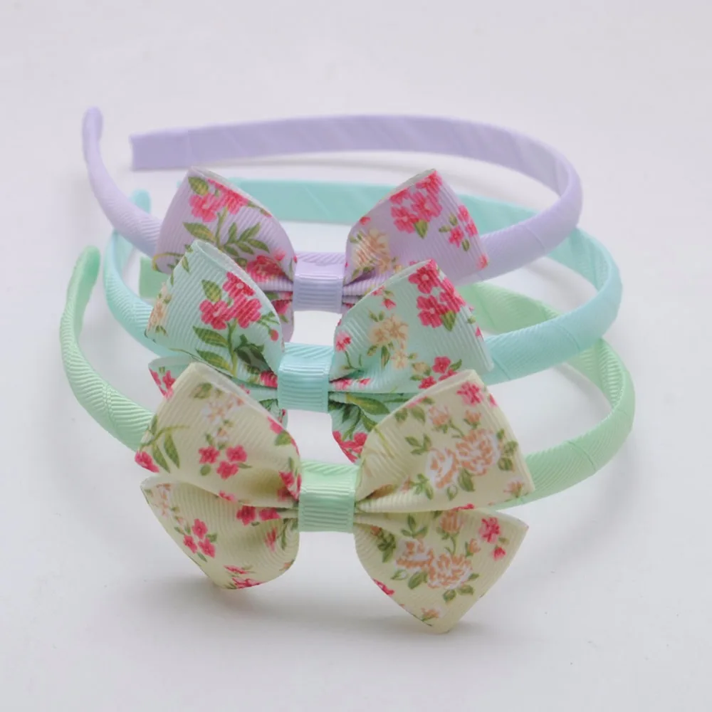 1 шт. аксессуары для волос девочек обручи с маленькими цветами и бантиками