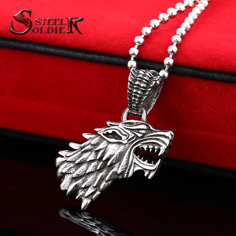 Мужская подвеска из нержавеющей стали с изображением волка|mens stainless steel pendants|stainless