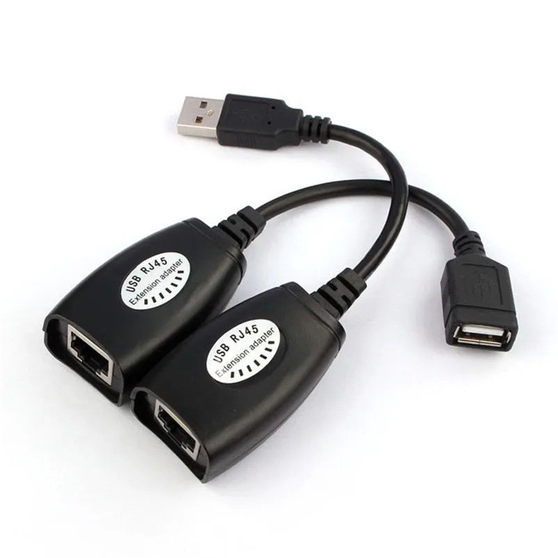 USB Extension Extender Adapter Up To 150ft Using CAT5 RJ45 LAN Cable A8 | Компьютеры и офис