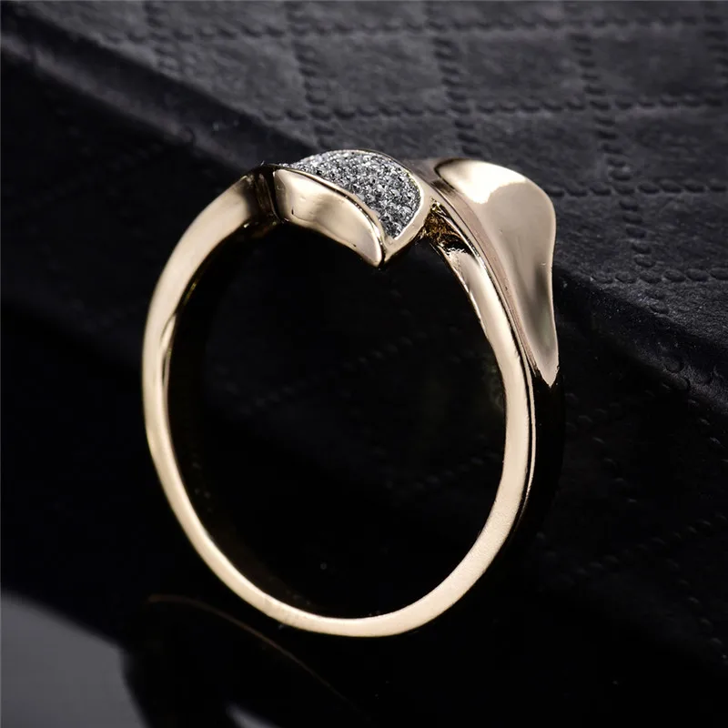 Кольца будонг для женщин подарок на день Святого Валентина 2017 модное Золотое