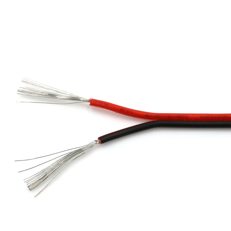 5 м 18/20/22/24/26AWG UL2468 Электрический провод луженую медную проволоку 2pin мм, удлиняющий кабель, для освещения светодиодные полосы света 3528 5050