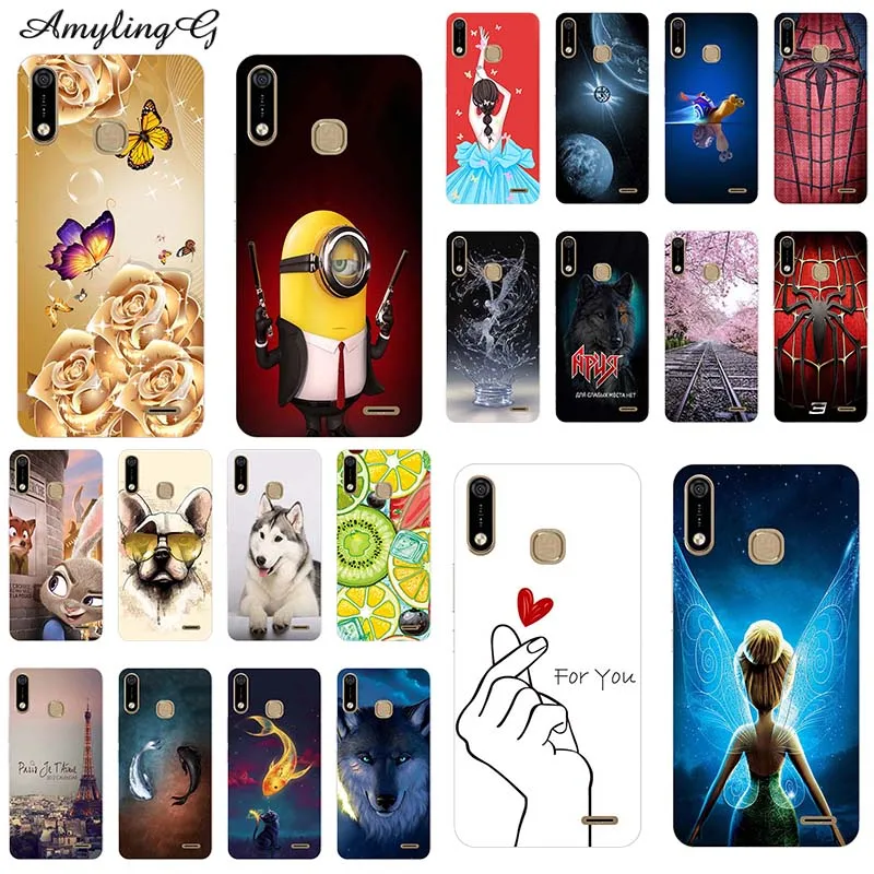 Мягкий силиконовый чехол для телефона s для Infinix Hot 7 Pro X625B X624C Hot7 X624 6," чехол с принтом розовый волк милый узор Funda Para