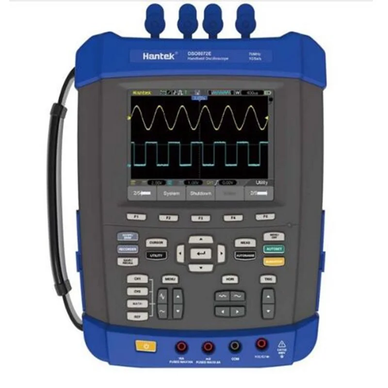 Hantek DSO8202E 6 в 1 осциллограф 1GSa/s частота дискретизации большой 5,6 дюймовый TFT цветной ЖК-дисплей осциллограф/рекордер/DMM/Spectru