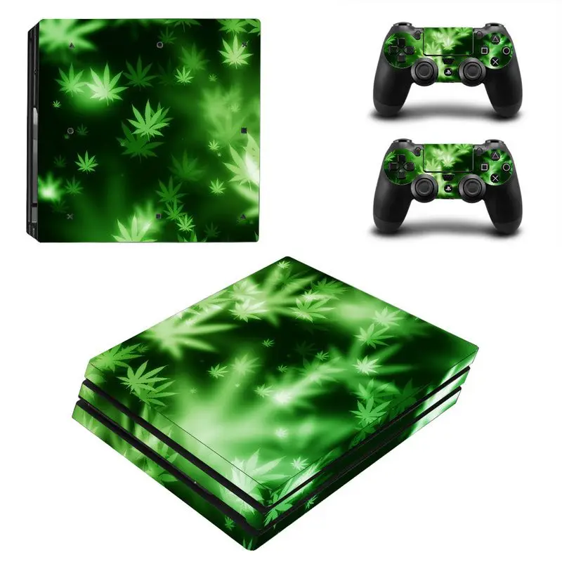 Виниловая наклейка Green Leaf для консоли PS4 Pro 2 шт. аксессуары игр Sony Playstation 4 |