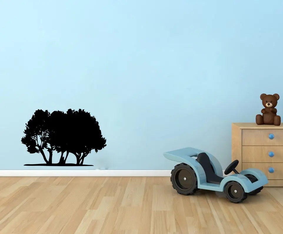 Наклейки на стену большое зеленое дерево акция Высококачественная Наклейка