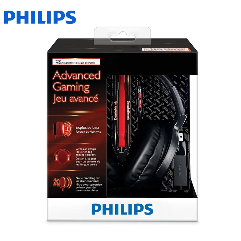 Новые проводные наушники Philips SHG7980 с поддержкой видео и игр штекером 3 5 мм