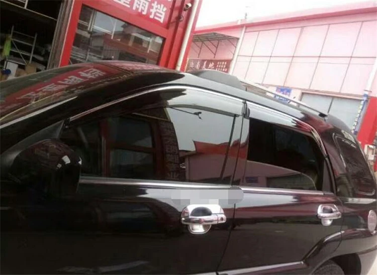 Для KIA sportage Пластиковый оконный козырек для 2007 2013 Vent Shades Защита от солнца и дождя 4