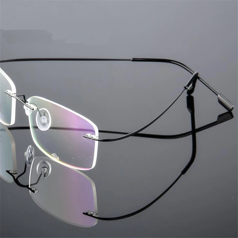 Очки для близорукости с покрытием из нержавеющей стали без оправы 1 0 5 до 4