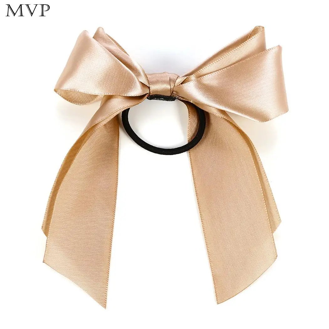 Tie Bow Ropes Band Ties Hair Accessories Women Elastic Ponytail Holder Headband diademas para el pelo mujer bandeau cheveux | Аксессуары