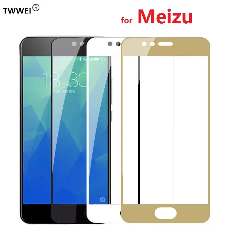 Полное покрытие защитное стекло пленка для Meizu M3 M5 M6 Note Защитное экрана 16 15 Plus Pro 7