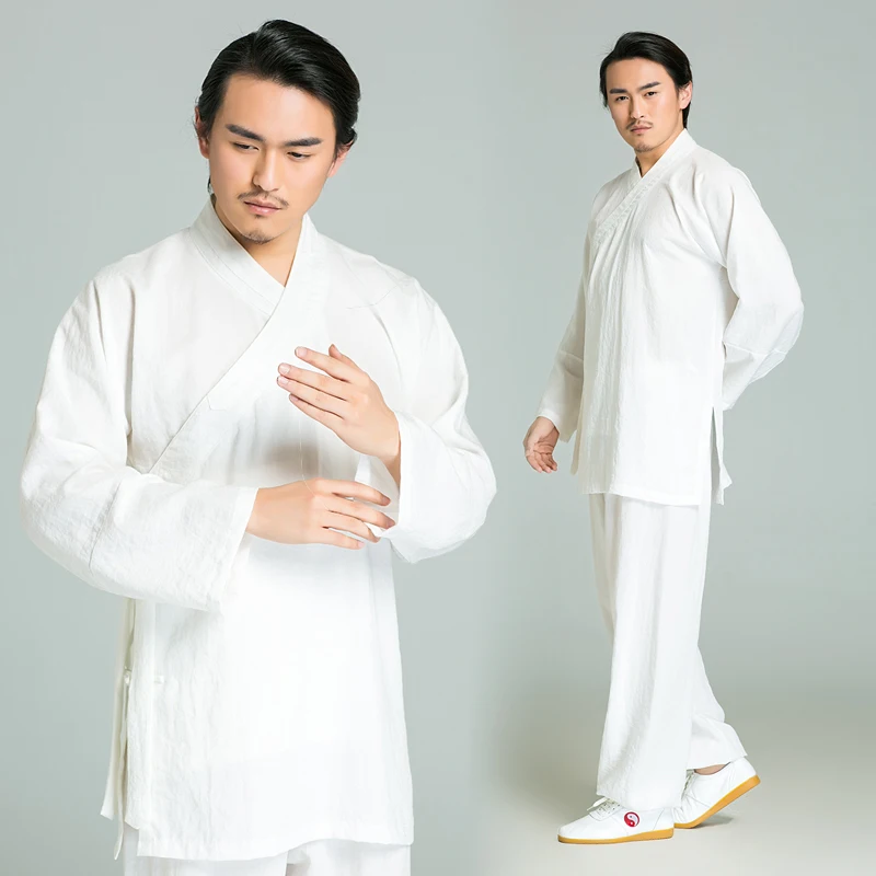 Susplice ручная работа льняная форма Tai Chi Wushu кунг фу костюм для боевого искусства и