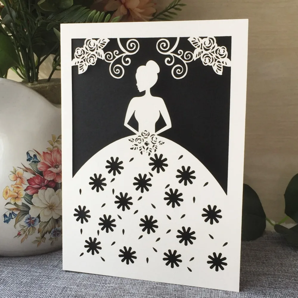 45 шт. новые свадебные открытки для невесты жемчужные бумажные приглашения товары