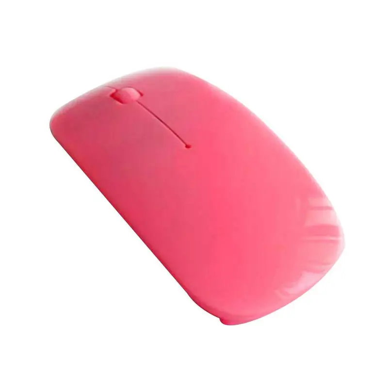 Pink 2402-2480 МГц 2,4 ГГц USB Беспроводная оптическая игровая офисная мышь Мыши для ноутбука Настольный ПК цветной 10 м вес светильник 15 мА при 1,5 в - Цвет: Pink