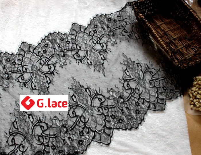 

GLace 9m/lot 40cm wide Eyelash lace accessories handmade DIY clothing accessories wedding fabric TX317