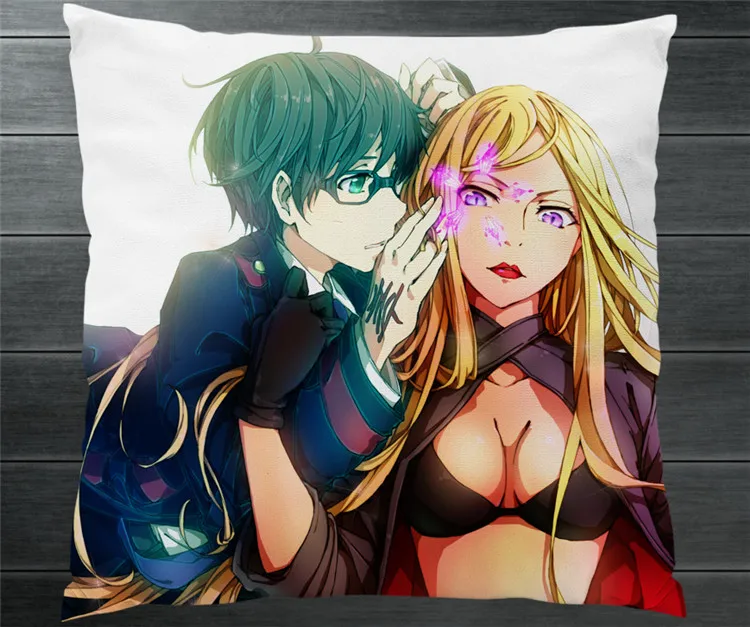 Двухсторонний Чехол на подушку аниме Noragami Bishamonten Yato fanart 40*40 см | Тематическая