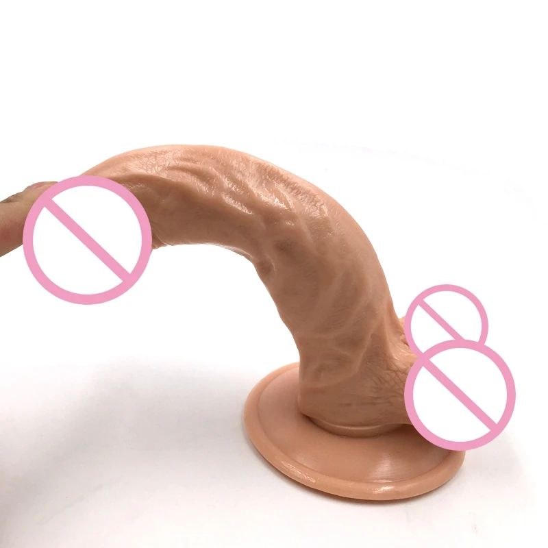 Большой/огромный фаллоимитатор без вибратора реалистичный силиконовый пенис и