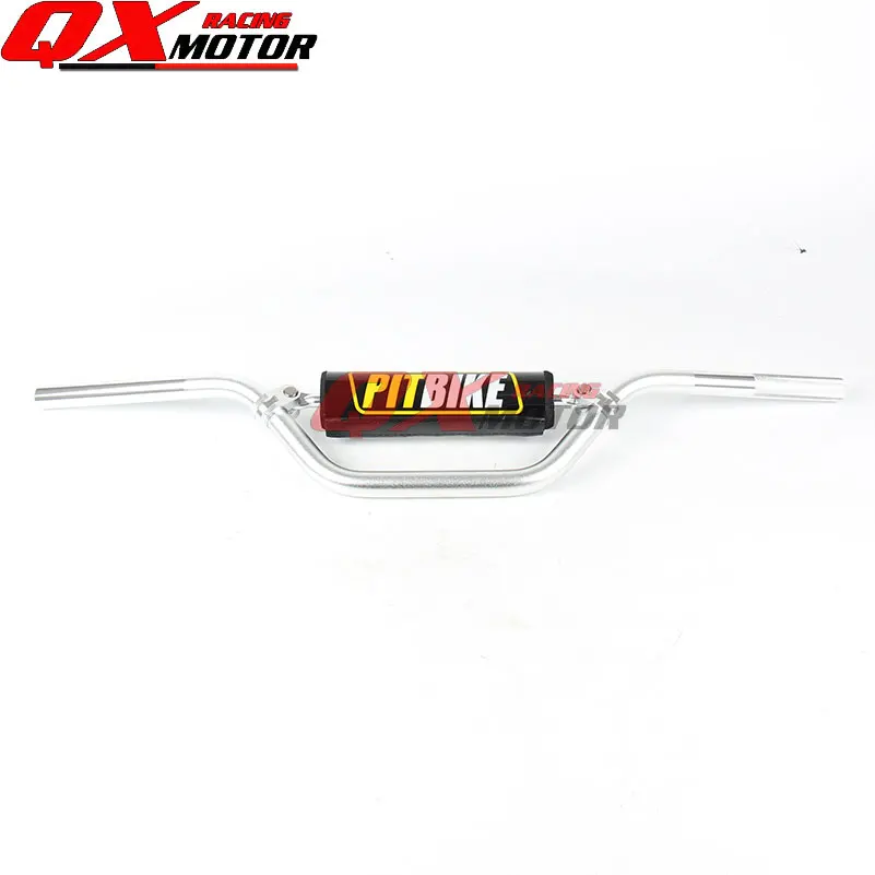 Дит питбайк MX ATV Quad Мотокросс руль 7/" 22 мм ручка бар для 110cc 125cc 140cc 150cc 160cc двигатели китайский мотоцикл - Цвет: Silver