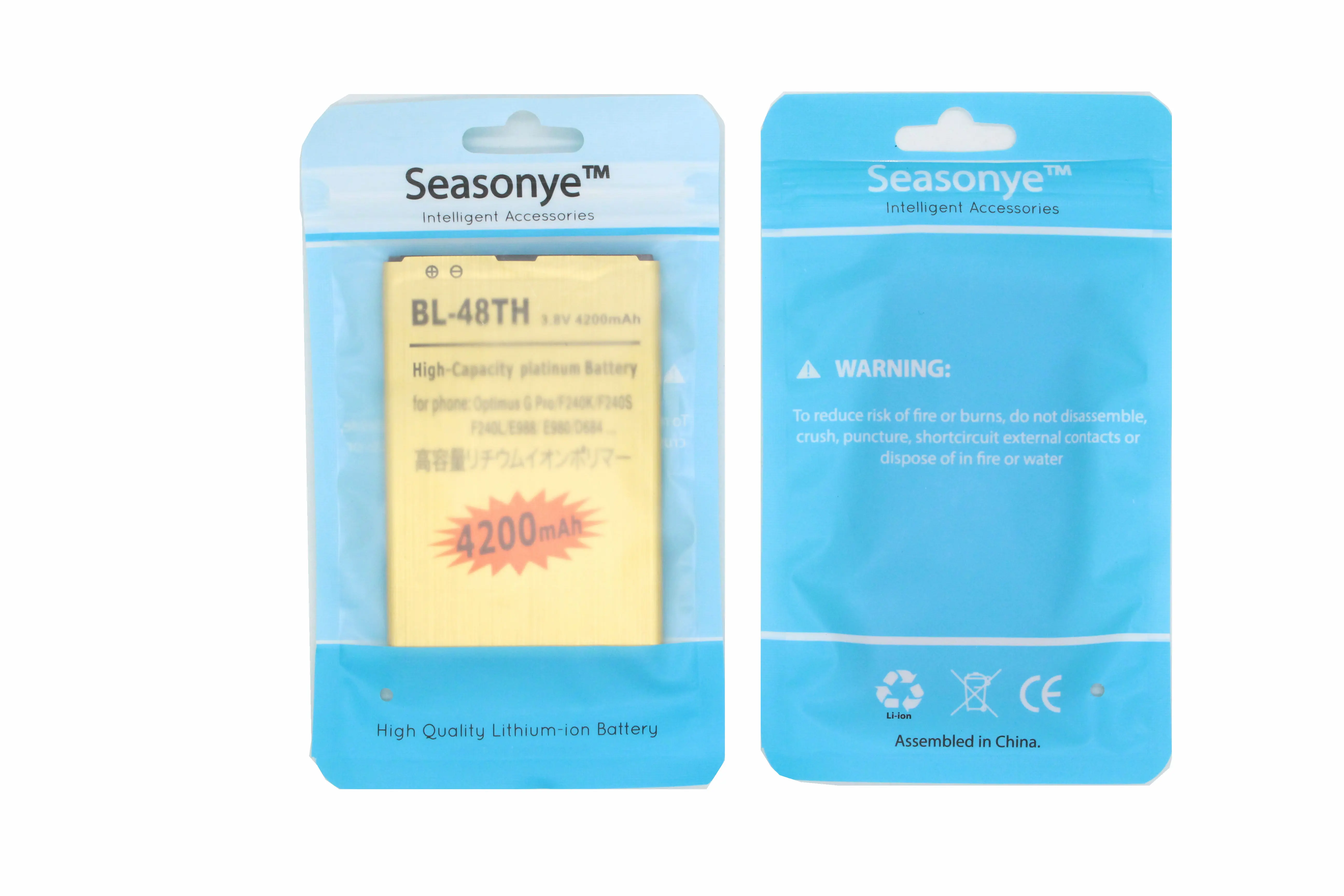 Seasonye 10 шт./лот 4200 мАч BL-48TH Золотая сменная батарея для LG Optimus G Pro F240K F240S F240L E988 E980 D684
