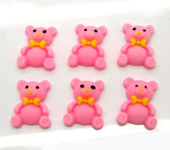 30 шт. медведи из смолы украшения поделки плоская задняя сторона кабошон