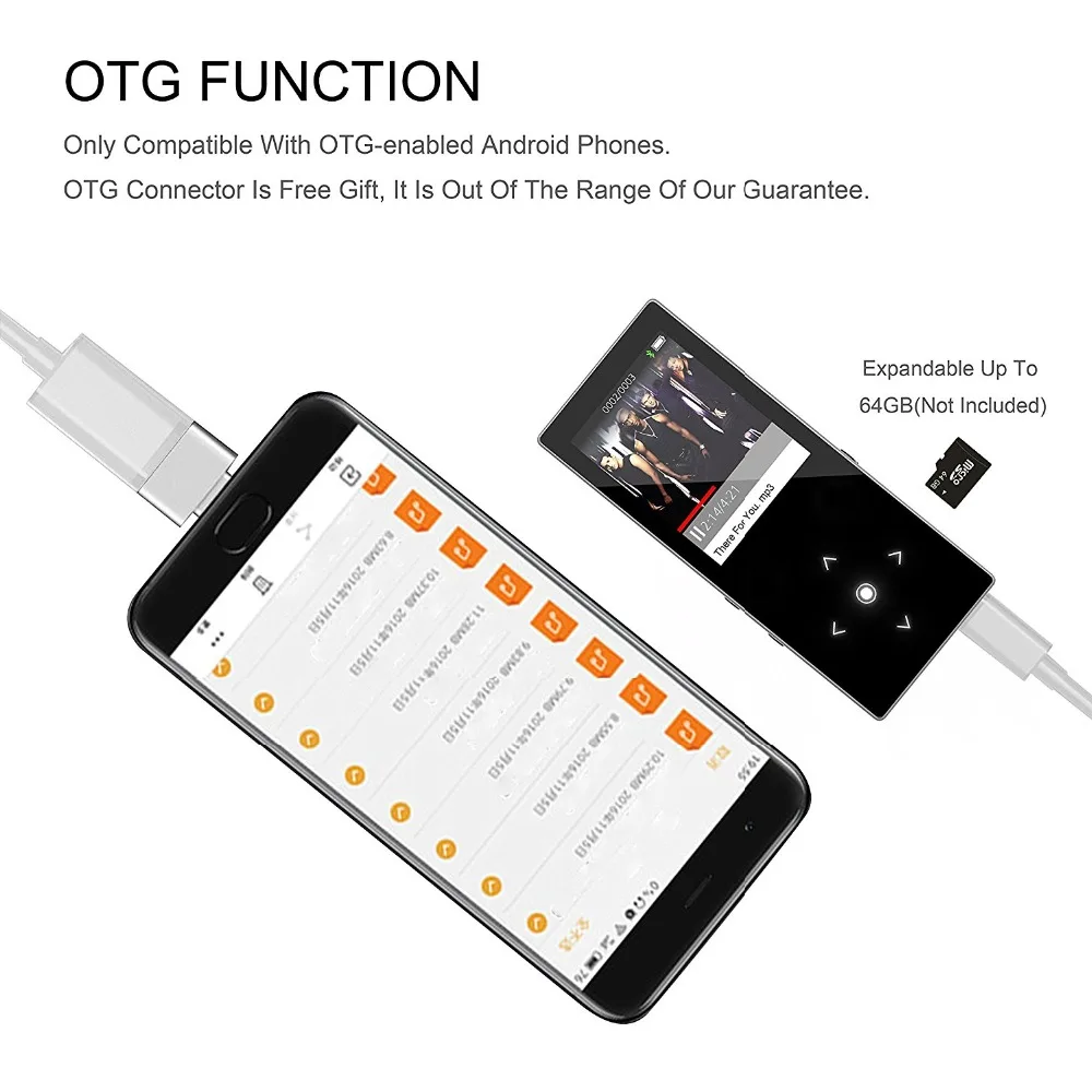 16 Гб MP4 плеер с Bluetooth 1,8 дюймов HD экран сенсорная кнопка MP3 плеер без потерь HiFi звук аудио музыкальный плеер с fm-радио