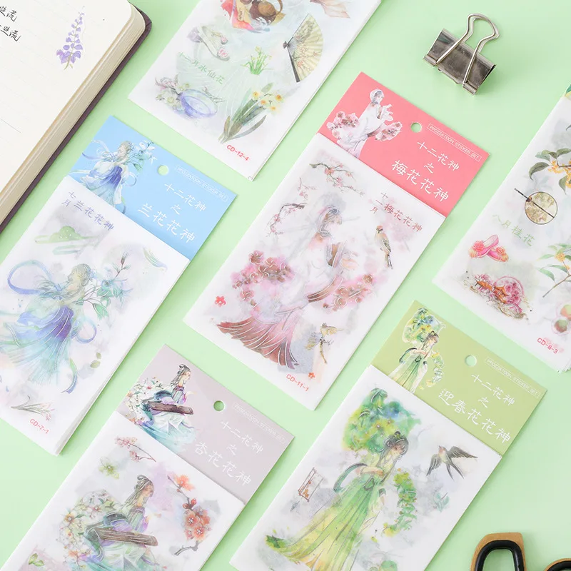 

4 шт./лот Kawaii японская девушка наклейки Скрапбукинг журнал наклейки милый декоративный дневник ручной работы канцелярские наклейки