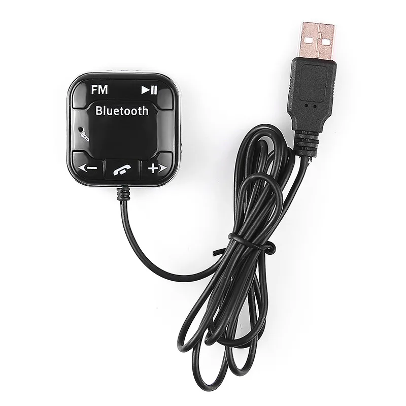 A2DP Car Kit Wireless Bluetooth FM MP3 Player 3.5mm Audio AUX TF card Slots + Dual USB Magnetic sticker | Электроника