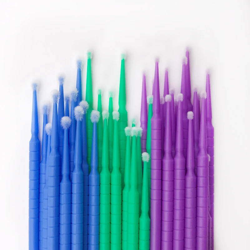 100 искусственные щетки оптовые аксессуары палочки аппликатор ручка очиститель