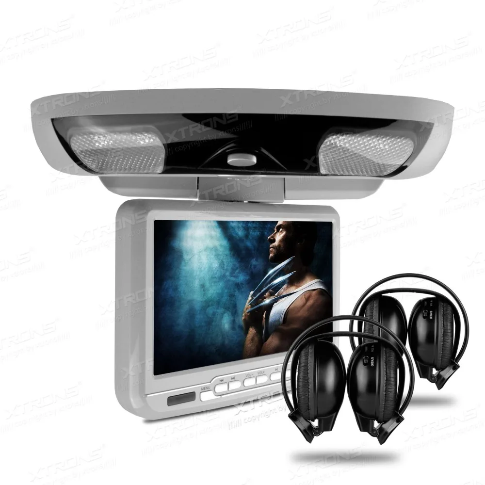 XTRONS серый монитор 9 &quotцифровой экран в автомобиле установленный на крыше верхний