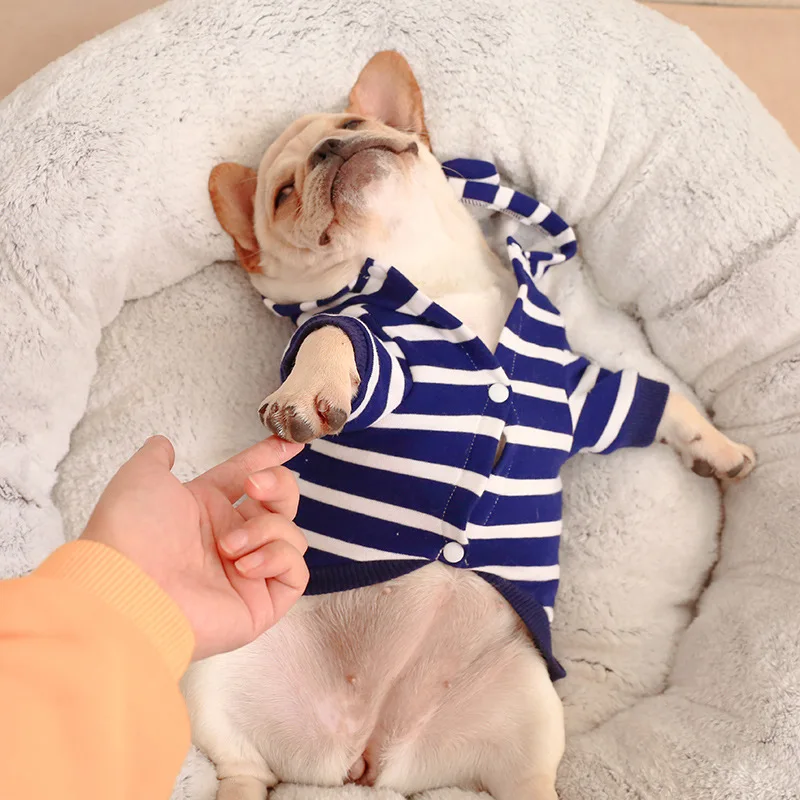 Теплое пальто для домашних животных одежда толстых собак французский бульдог