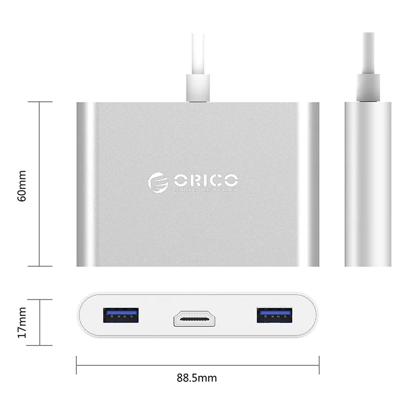 Usb type-C hdmi-кабель, адаптер 4K Ultra HD USB C HDMI для MacBook, с ПК с источником питания 5-20 V, RCH3A