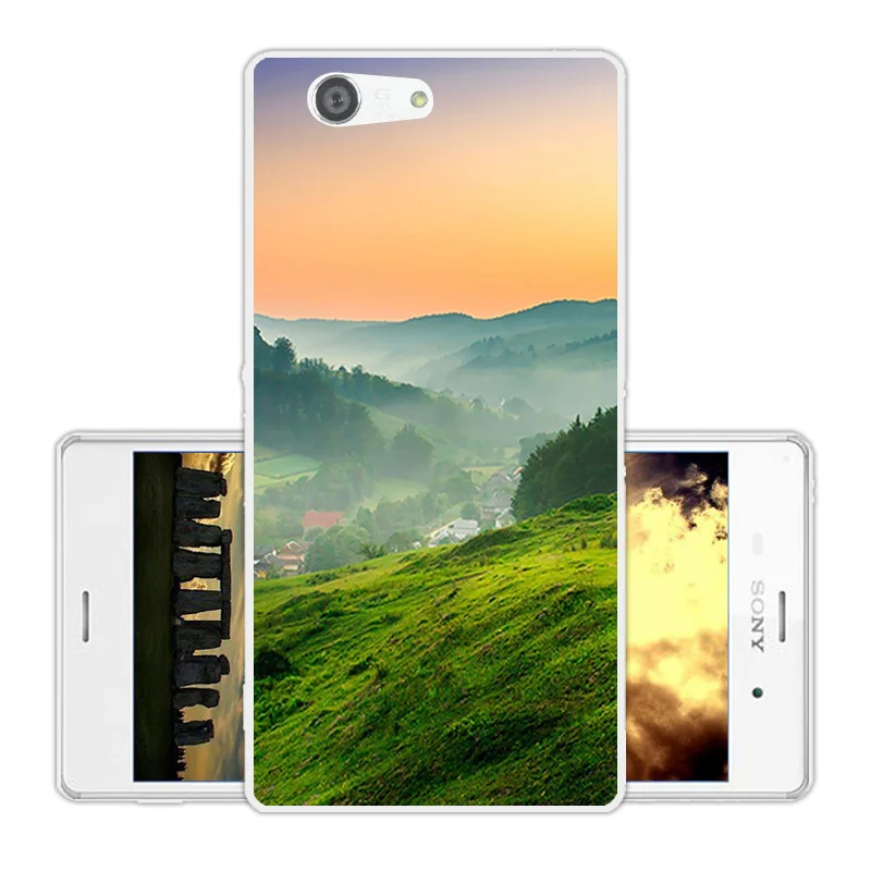 Case for Sony Xperia Z3 Compact / mini Phone Soft TPU Back Cover MINI Ultrathin Silicone Scenic Eagle Fundas |