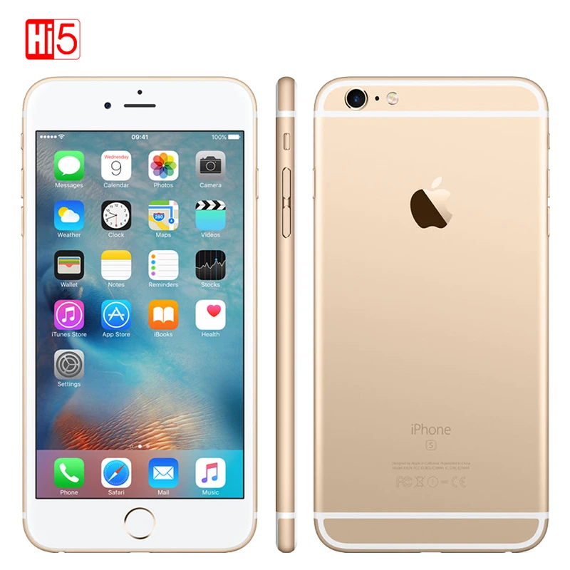 Разблокированный Apple iPhone 6S plus 2 Гб ОЗУ 16 Гб/64 Гб ПЗУ 5," дисплей 12.0MP iOS LTE отпечаток пальца Одна sim двухъядерный смартфон