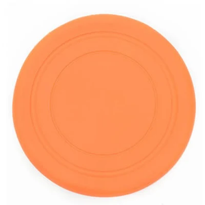 orange 1 шт. забавная силиконовая летающая тарелка для собак, собак, кошек, игрушка для собак, игра летающие диски, устойчивые для жевания щенками, интерактивные принадлежности для домашних животных, новинка - Цвет: orange
