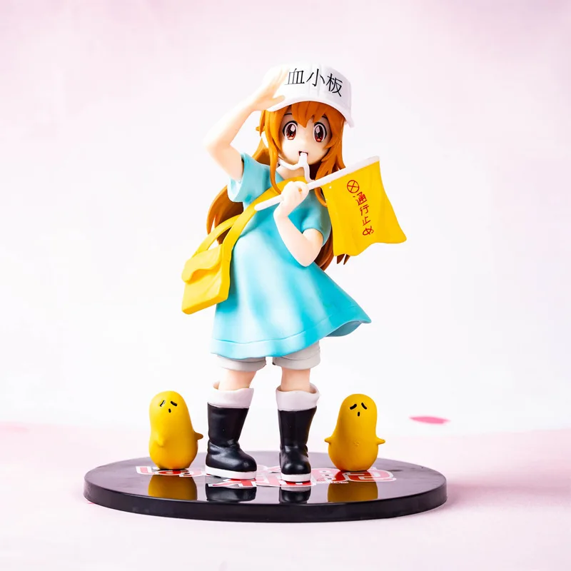 Аниме HKXZM фигурки 16 см Hataraku Saibou ячейки на работе платформа сменная ПВХ фигурка