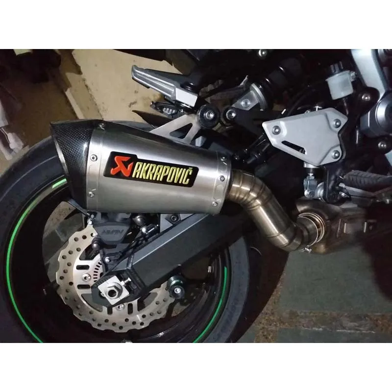 Выхлопная труба без шнуровки для мотоцикла Kawasaki Z900 Ninja Z900, выхлопная труба из углеродного волокна Oneness Akrapovic