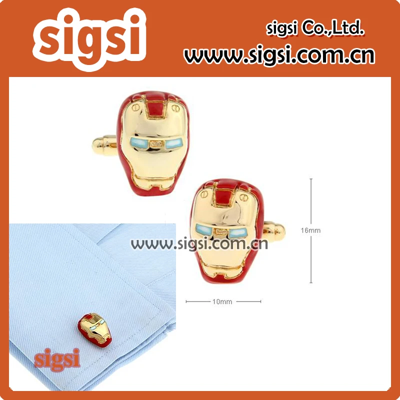 Акция! Железный человек 50 пар/лот мужские запонки фабричная поставка 100%