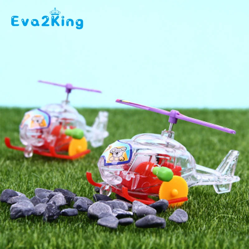 Eva2king мини милый мультфильм Заводной самолет детские игрушки ребенок прозрачный